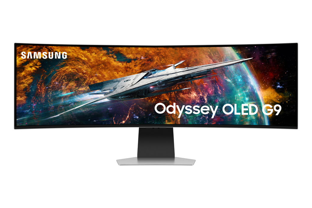 Samsung Samsung G95SC écran plat de PC 124,5 cm (49") 5120 x 1440 pixels Dual QHD OLED Argent