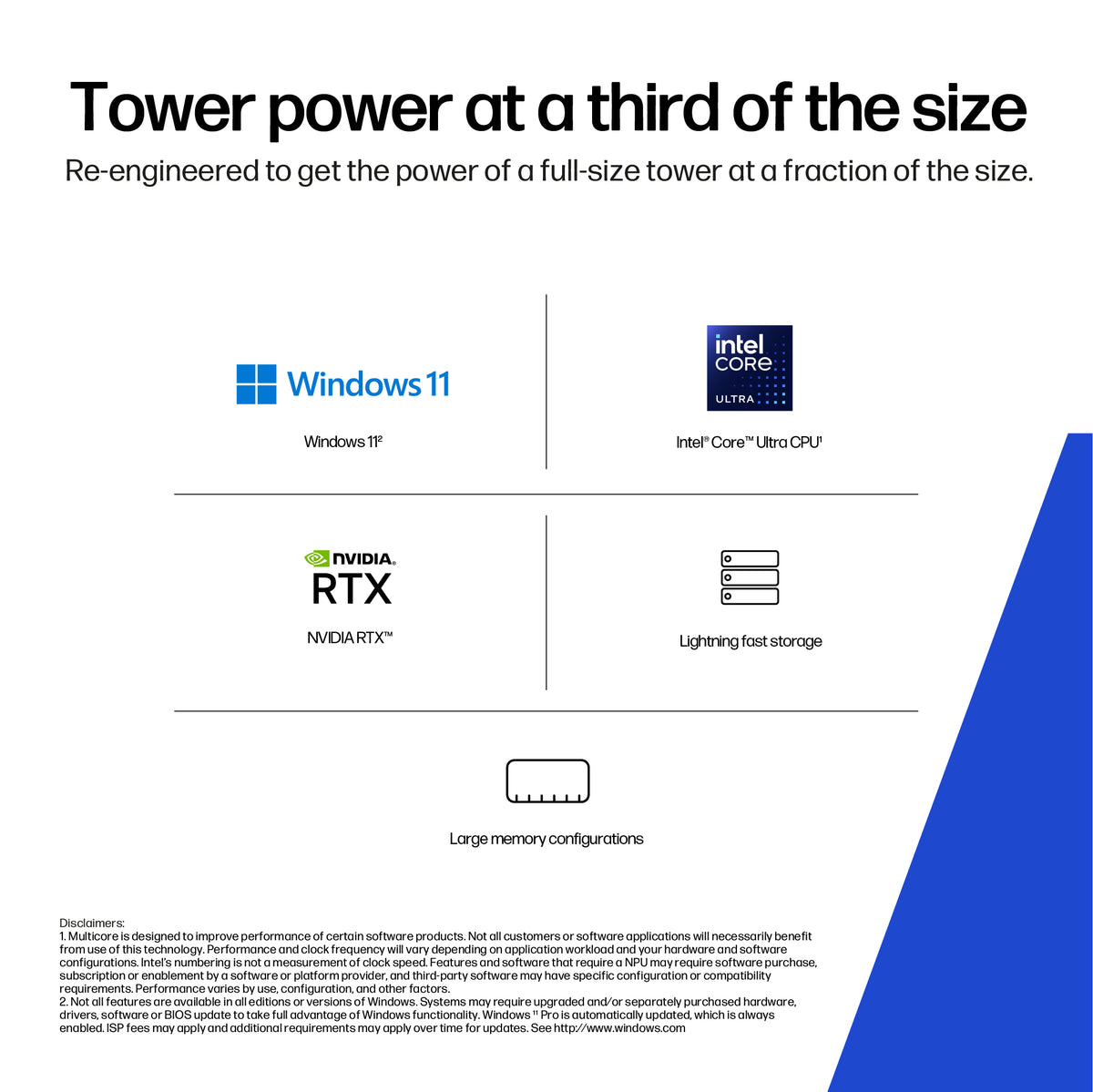 HP Workstation Z2 G1i SFF Core Ultra 7 265K 32GB 1TB NVIDIA RTX A400 / Intel Graphics Windows 11 Pro