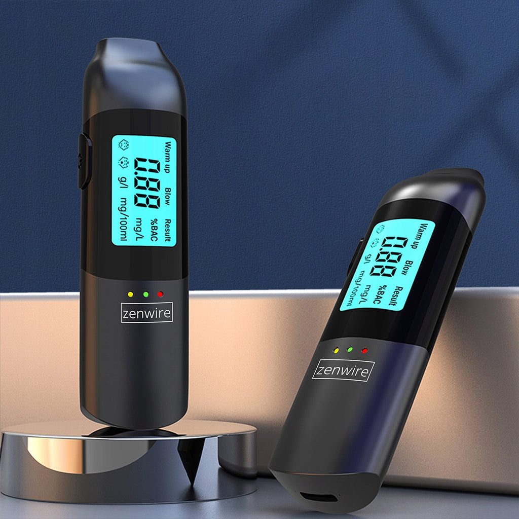 Alcootest professionnel de police sans embout buccal, rechargeable via USB-C, Zenwire MR702