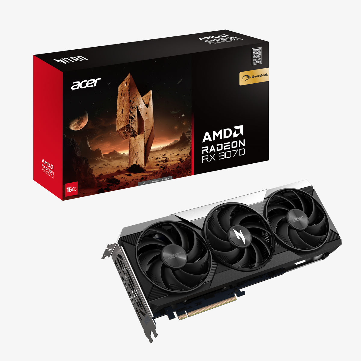 Acer Nitro Radeon RX 9070 OC 16 Go GDDR6
