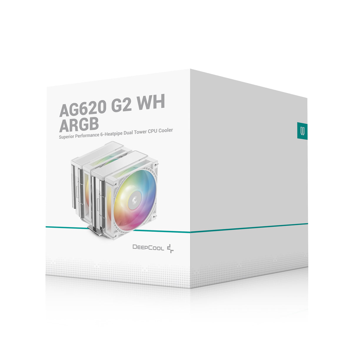 DeepCool AG620 G2 WH ARGB Ventirad Processeur 120 mm, Blanc