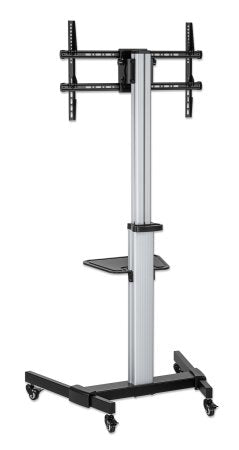 Manhattan Support TV sur Roulettes pour Écrans 37" à 86", VESA 200x200 à 600x400 mm, Charge Max 50 kg