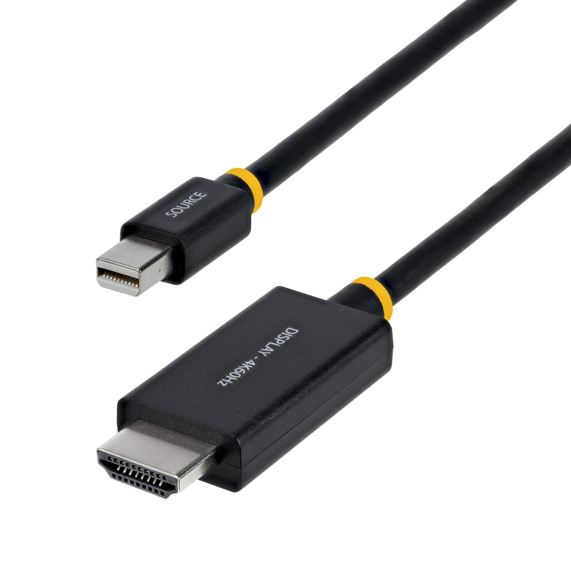 StarTech.com Câble Adaptateur Mini DisplayPort vers HDMI de 2m, 4K 60 Hz avec HBR3/HDCP 2.3/DPCP, MDP vers HDMI 2.0, Convertisseur Vidéo Actif, Mini DisplayPort Desktop vers Moniteur HDMI