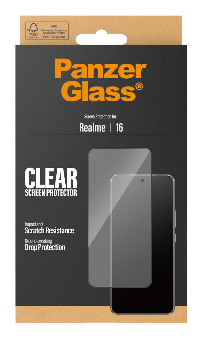 Protecteur d'Écran avec Cadre Noir Ultra-Wide Fit pour Realme 16 - vue 3
