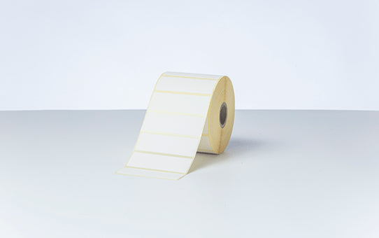 Brother BDE-1J026076-102 Étiquettes Adhésives Blanches 76 mm x 26 mm, Pack de 8 Rouleaux