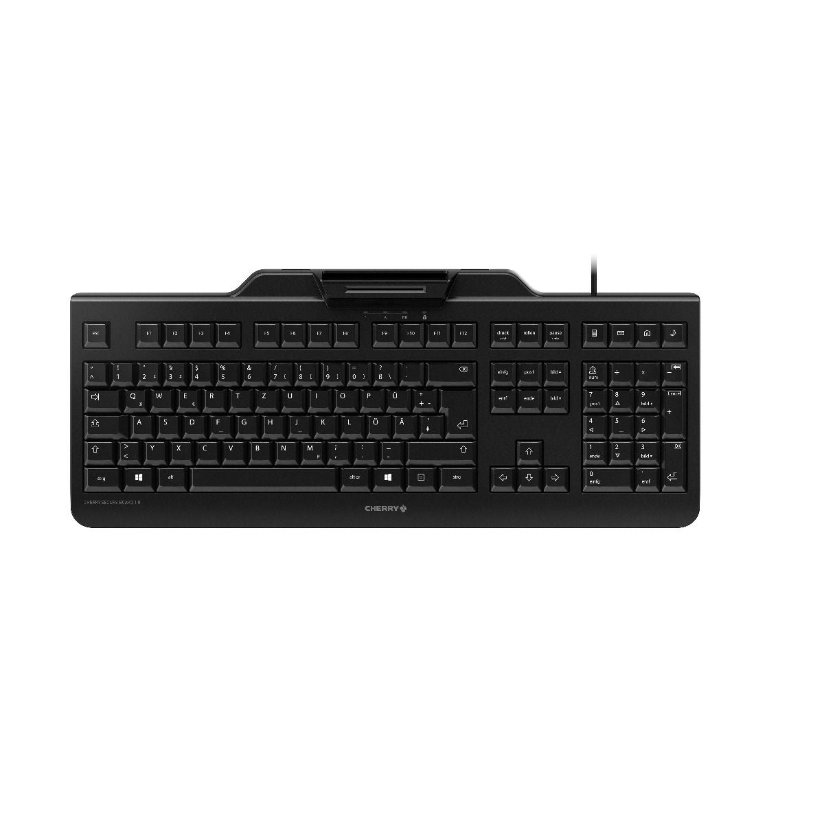 CHERRY SECURE BOARD 1.0 clavier Bureau USB QWERTY Nordique Noir
