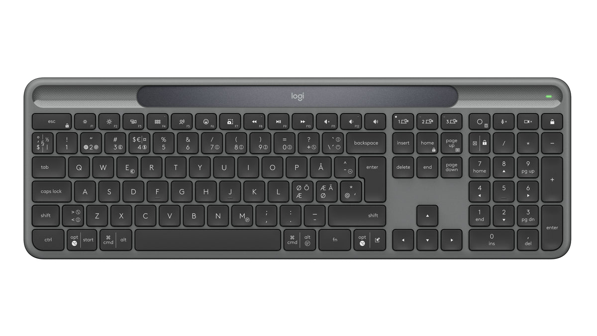 Logitech Signature Slim Solar+ K980 Clavier Sans Fil, Graphite