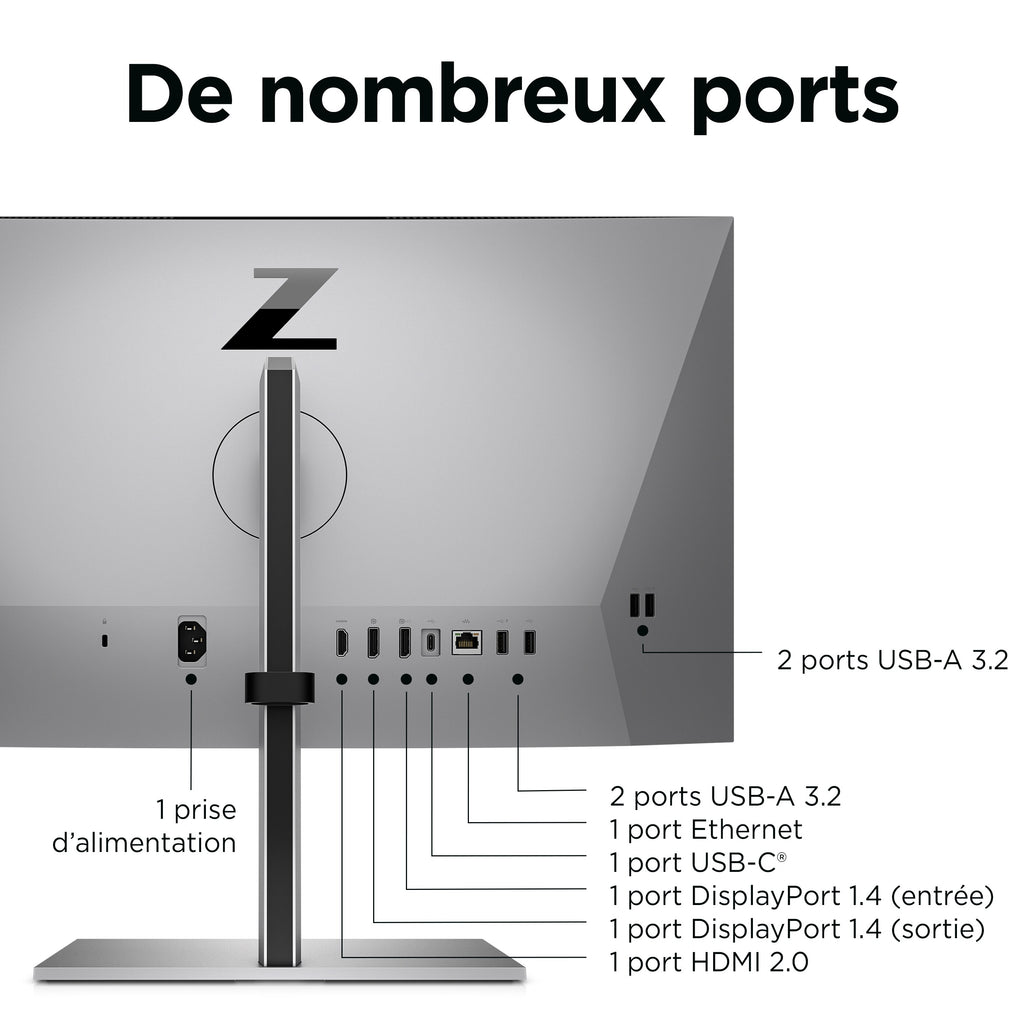 HP Z24m G3 Écran de Conférence QHD 23,8 pouces - vue 3