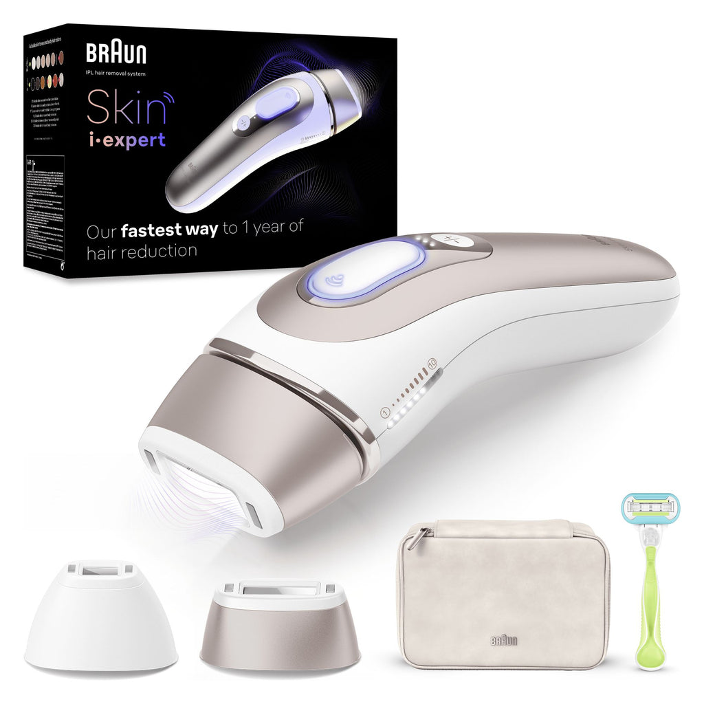 Braun Skin i-expert PL7147 Lumière pulsée Or rose, Blanc