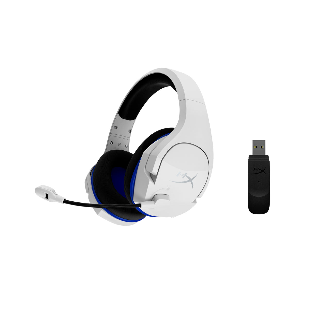 Core HyperX Cloud Plus - Casque pour jeux sans fil (bleu blanc) - PS5 -PS4 - vue 2