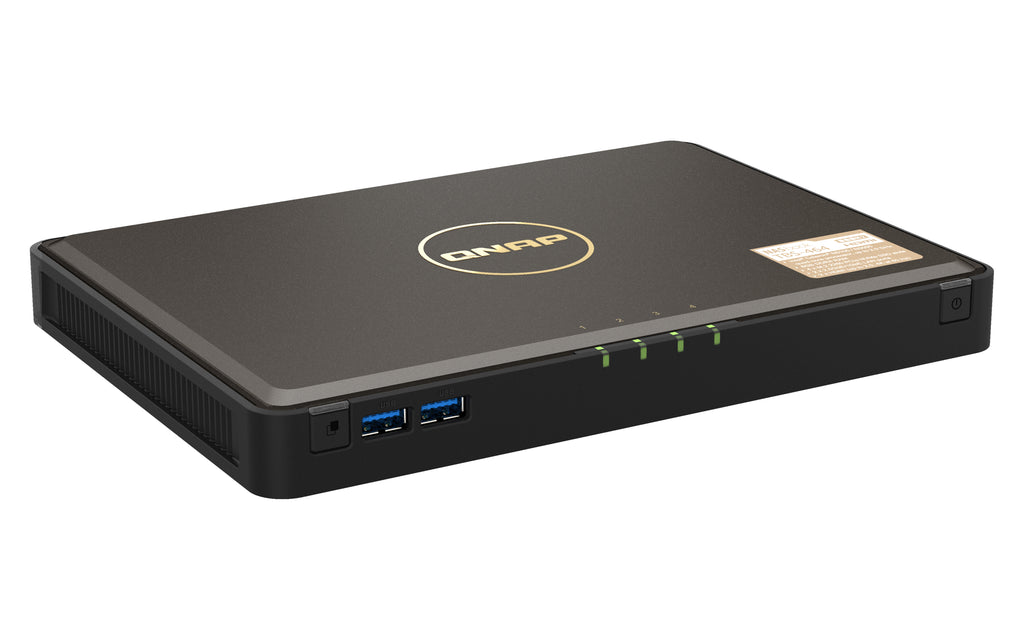 QNAP TBS-464 NAS Bureau Intel® Celeron® N5105 8 Go DDR4 0 To QNAP Turbo System Noir - vue 3