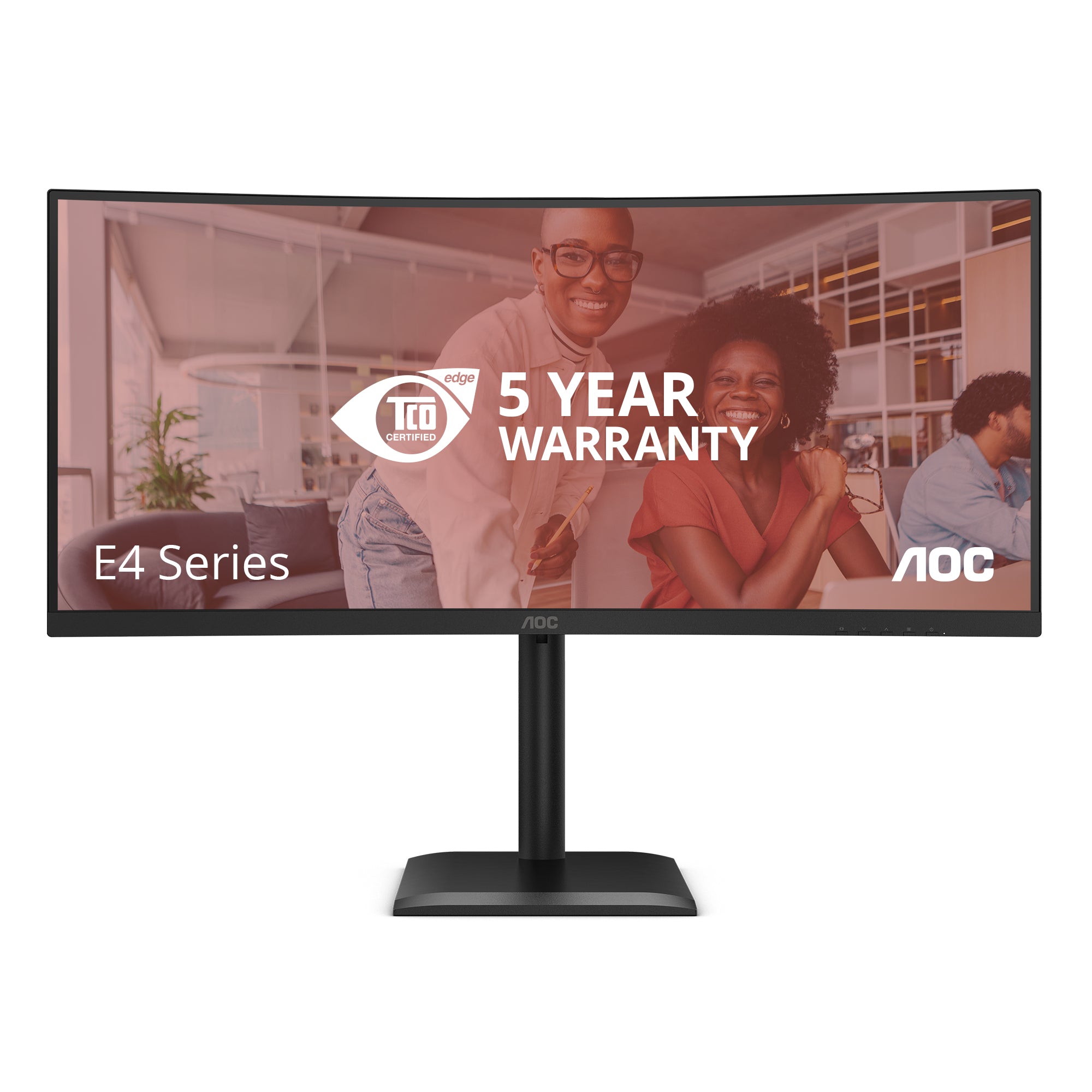 AOC CU34E4C écran plat de PC 86,4 cm (34") 3440 x 1440 pixels Noir