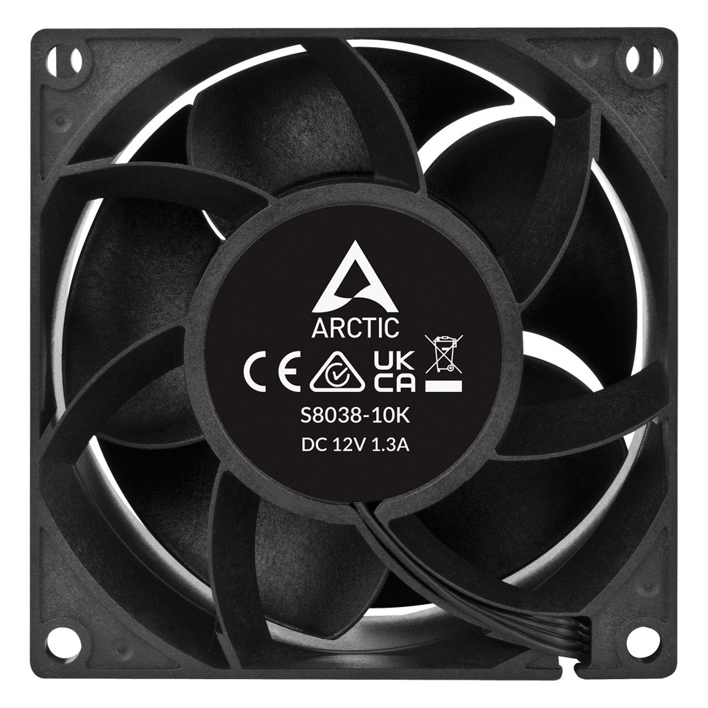 ARCTIC S8038-10K Ventilateur de Processeur 8 cm, Noir