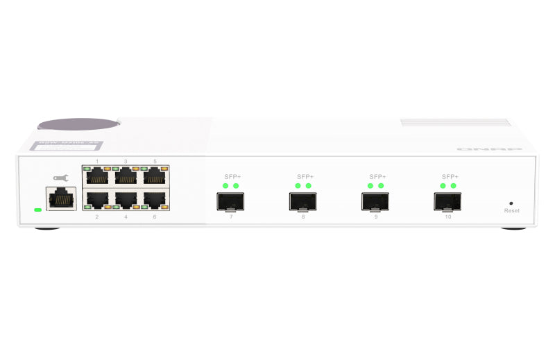 QNAP QSW-M2106-4S commutateur réseau Géré L2 2.5G Ethernet (100/1000/2500) Blanc - vue 6