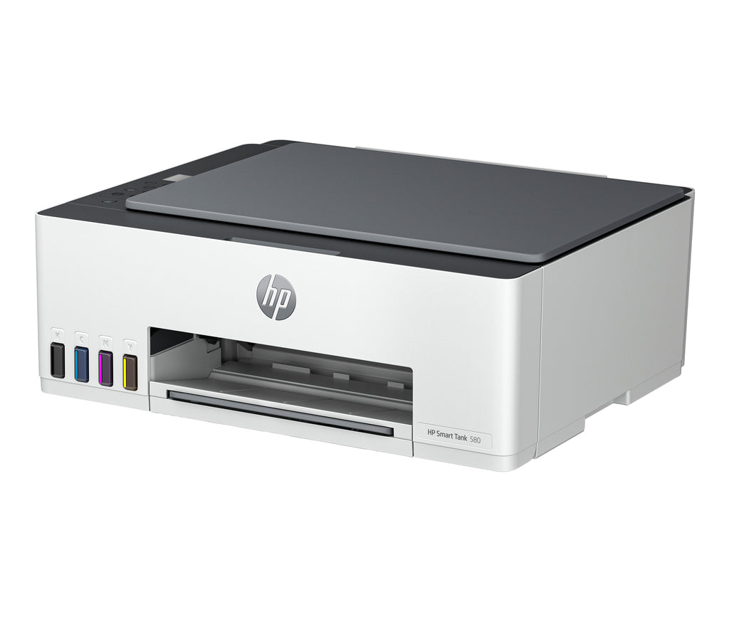HP Smart Tank Imprimante Tout-en-un 580, Home and home office, Print, copy, scan, Wireless; High-volume printer tank; Print from phone or tablet; Scan to PDF