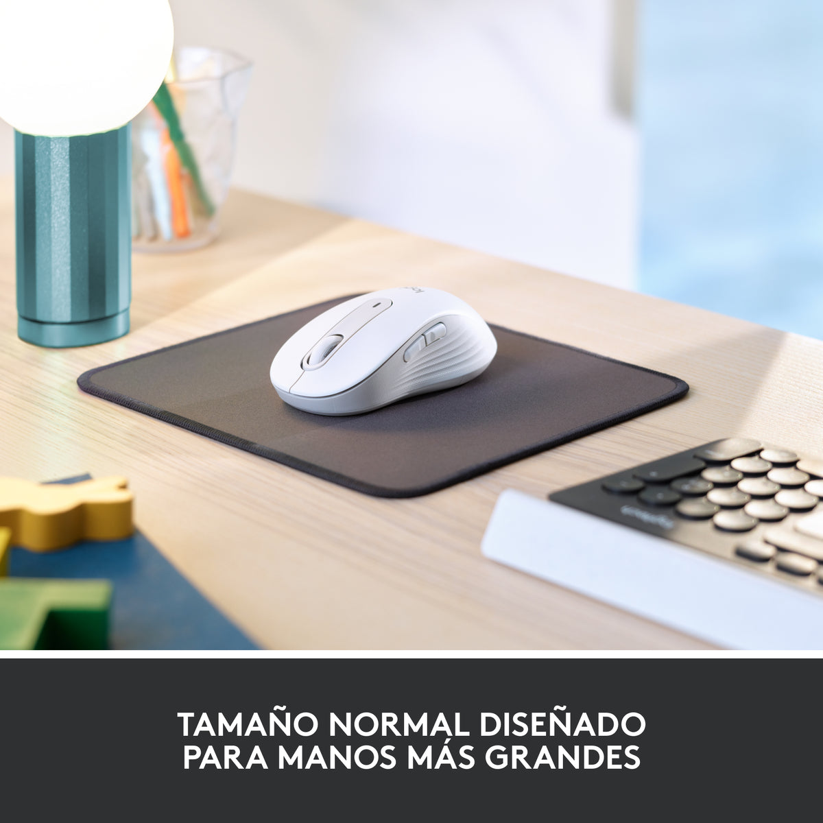 Logitech Signature M650 L Souris Optique Sans Fil, Blanche