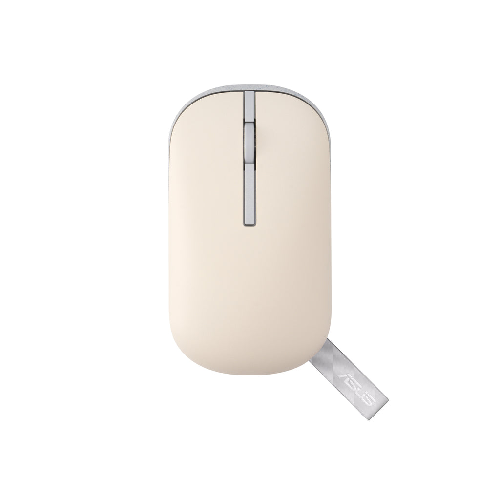 ASUS Marshmallow Mouse MD100 souris Bureau Ambidextre RF sans fil + Bluetooth Optique 1600 DPI