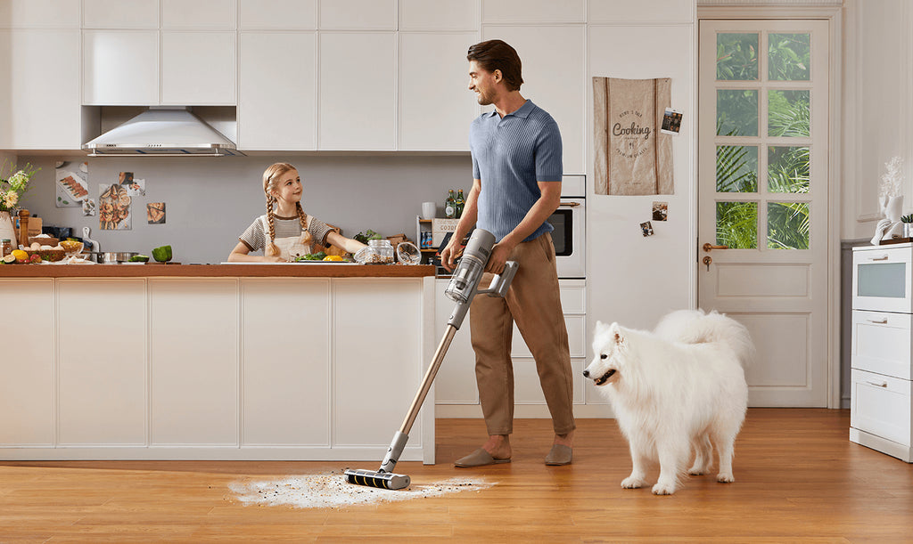 Dreame Z10 Aspirateur-balai 2 en 1 Batterie Sec mousse, Micro Sans sac 0,5 L 481 W Beige 2900 Ah