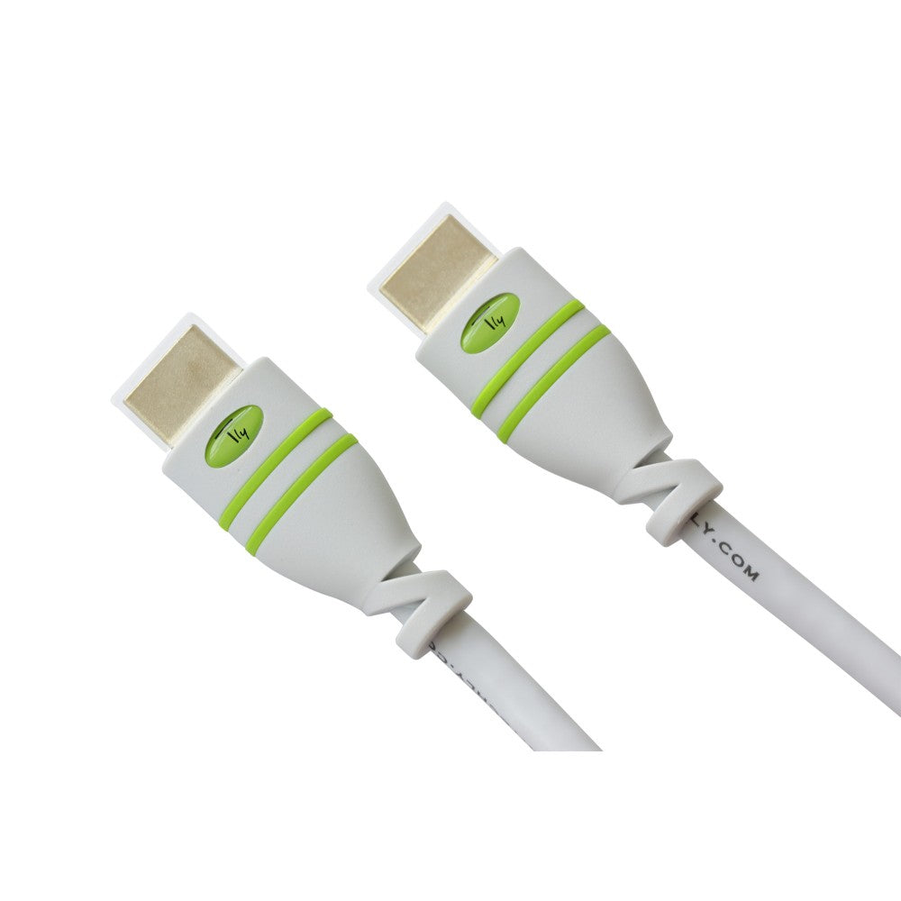 Câble HDMI Type A Standard Mâle vers Mâle, 1m, Blanc