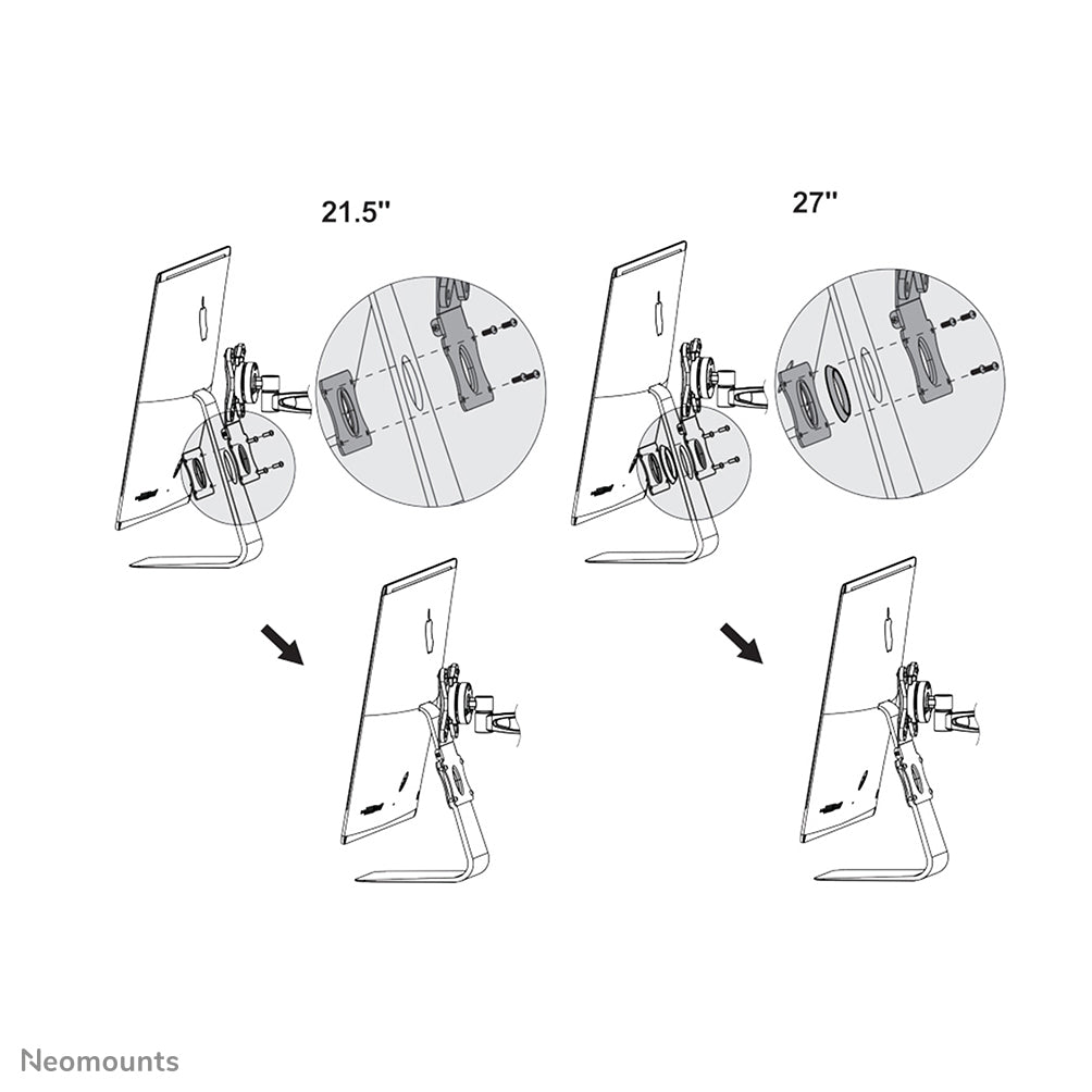Neomounts FPMA-VESAMAC2127 Adaptateur VESA pour iMac 21.5" à 27"