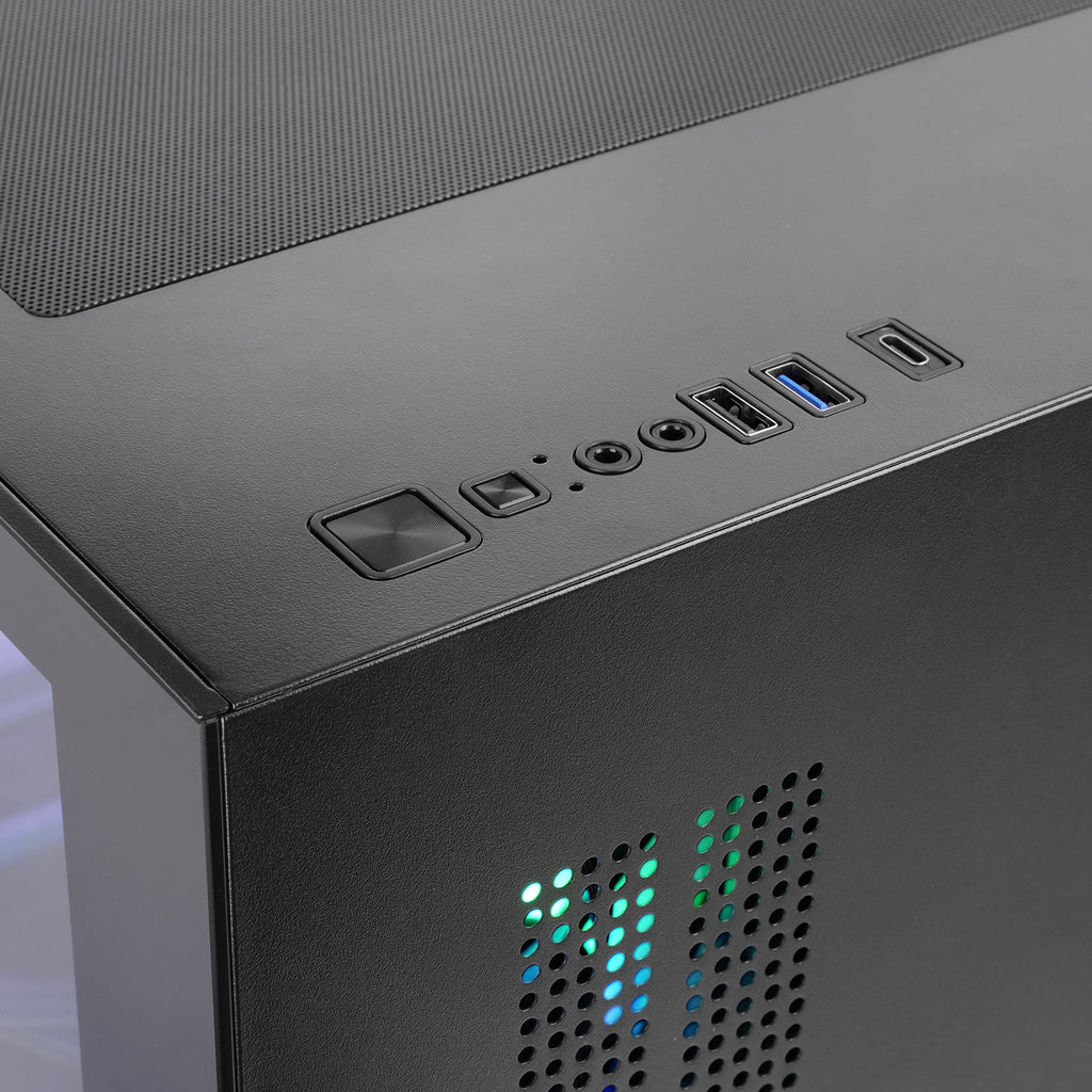 Mars Gaming MCVIEW3 unité centrale Mini Tower Noir - vue 5