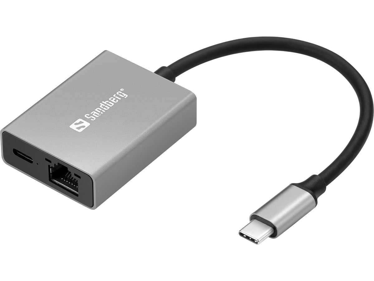 Sandberg Adaptateur USB-C Gigabit Ethernet avec Power Delivery 100W