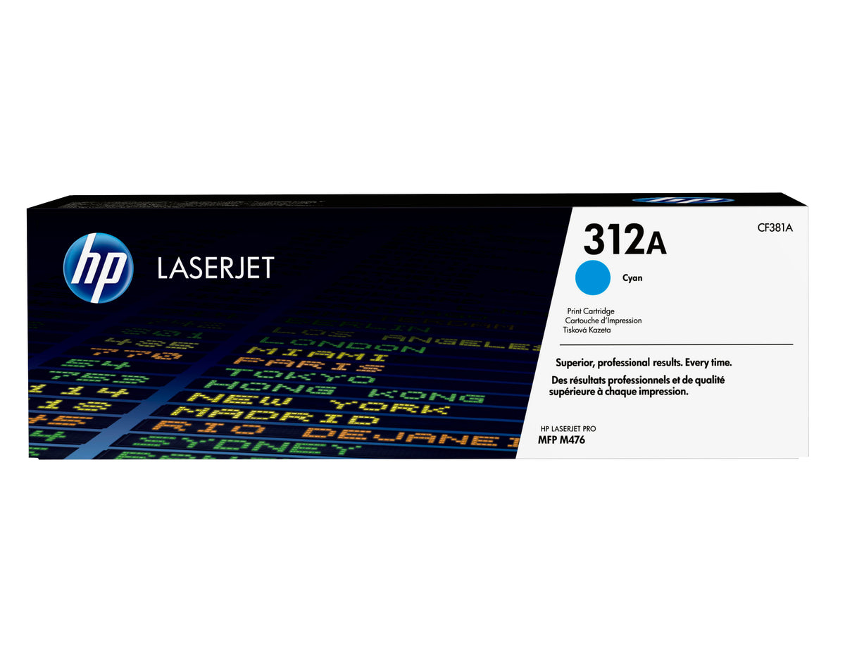 HP Cartouche de Toner 312A Cyan pour Imprimantes LaserJet