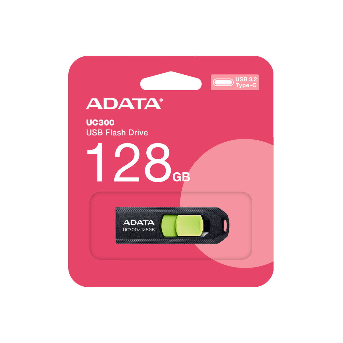 ADATA ACHO-UC300-128G-RNB lecteur USB flash 128 Go USB Type-C 3.2 Gen 1 (3.1 Gen 1) Noir