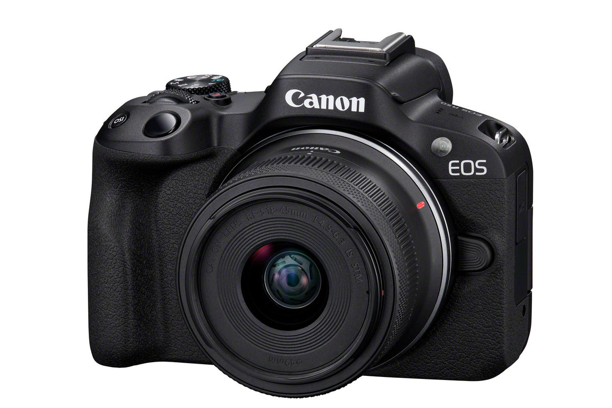 Canon EOS R50 Kit avec Objectif RF-S 18-45mm F4.5-6.3 IS STM, 24,2 MP CMOS, Noir