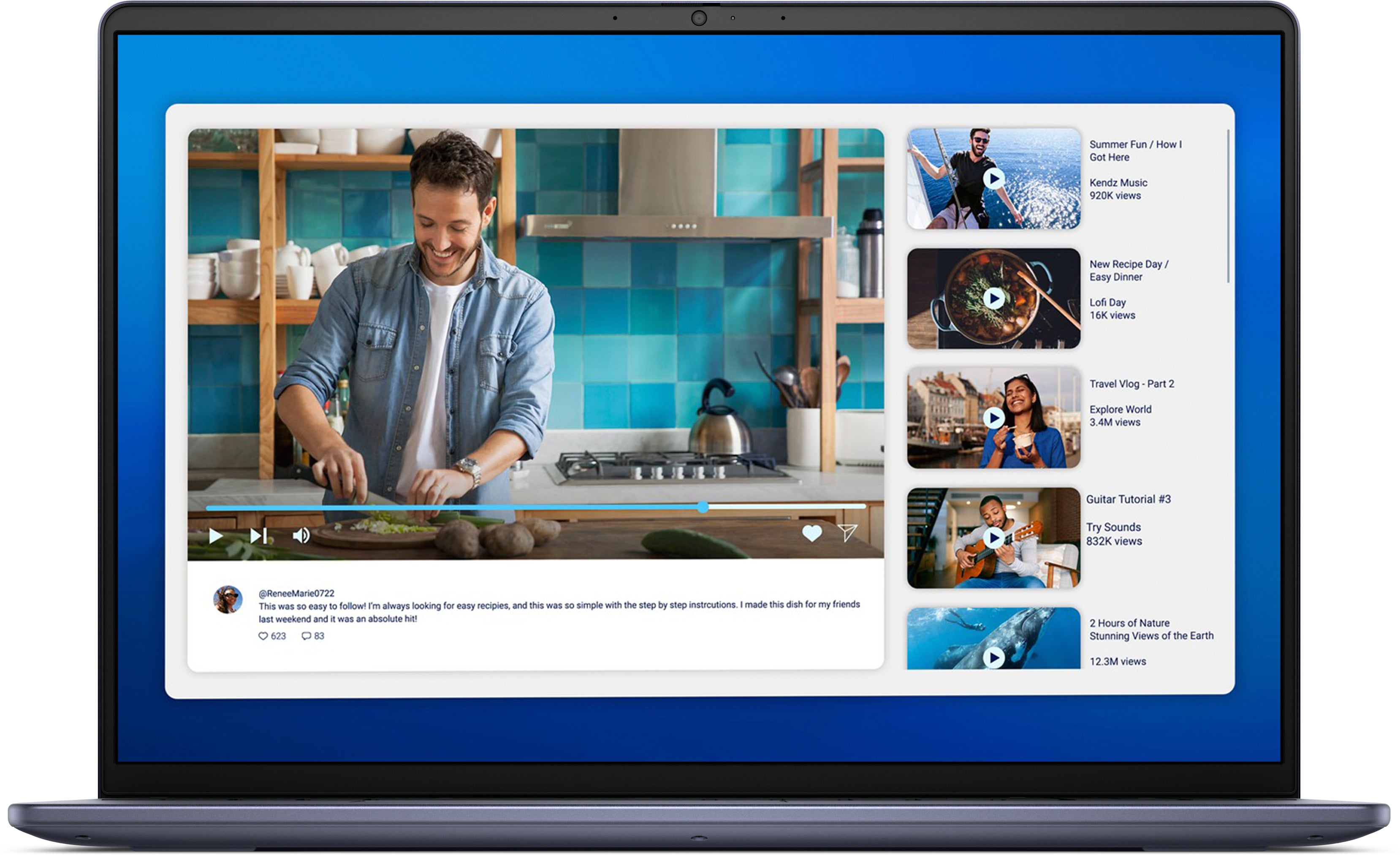 DELL DELL DC16251 Intel Core 7 150U Ordinateur portable 40,6 cm (16") Full HD+ 16 Go DDR5-SDRAM 512 Go SSD Wi-Fi 6E (802.11ax) Ubuntu Linux Bleu