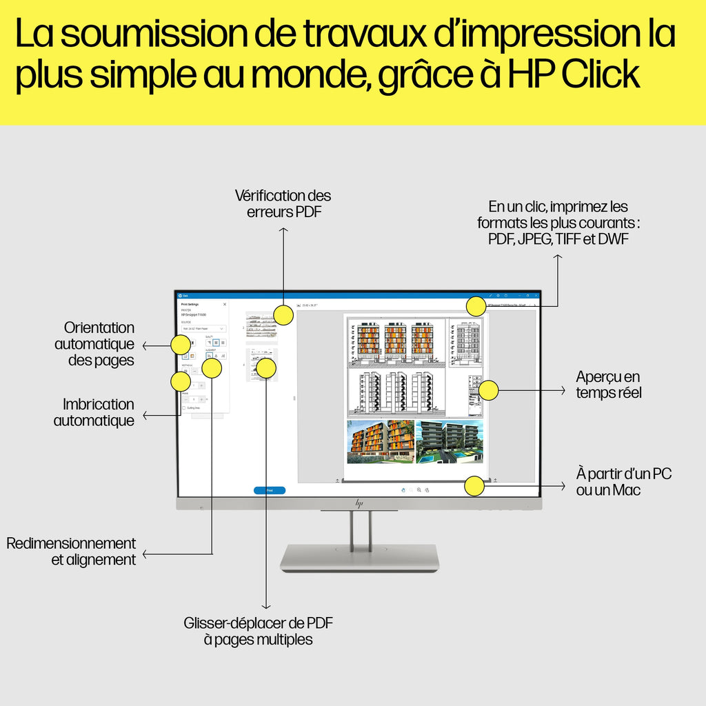 HP DesignJet T1600 PostScript 36 pouces