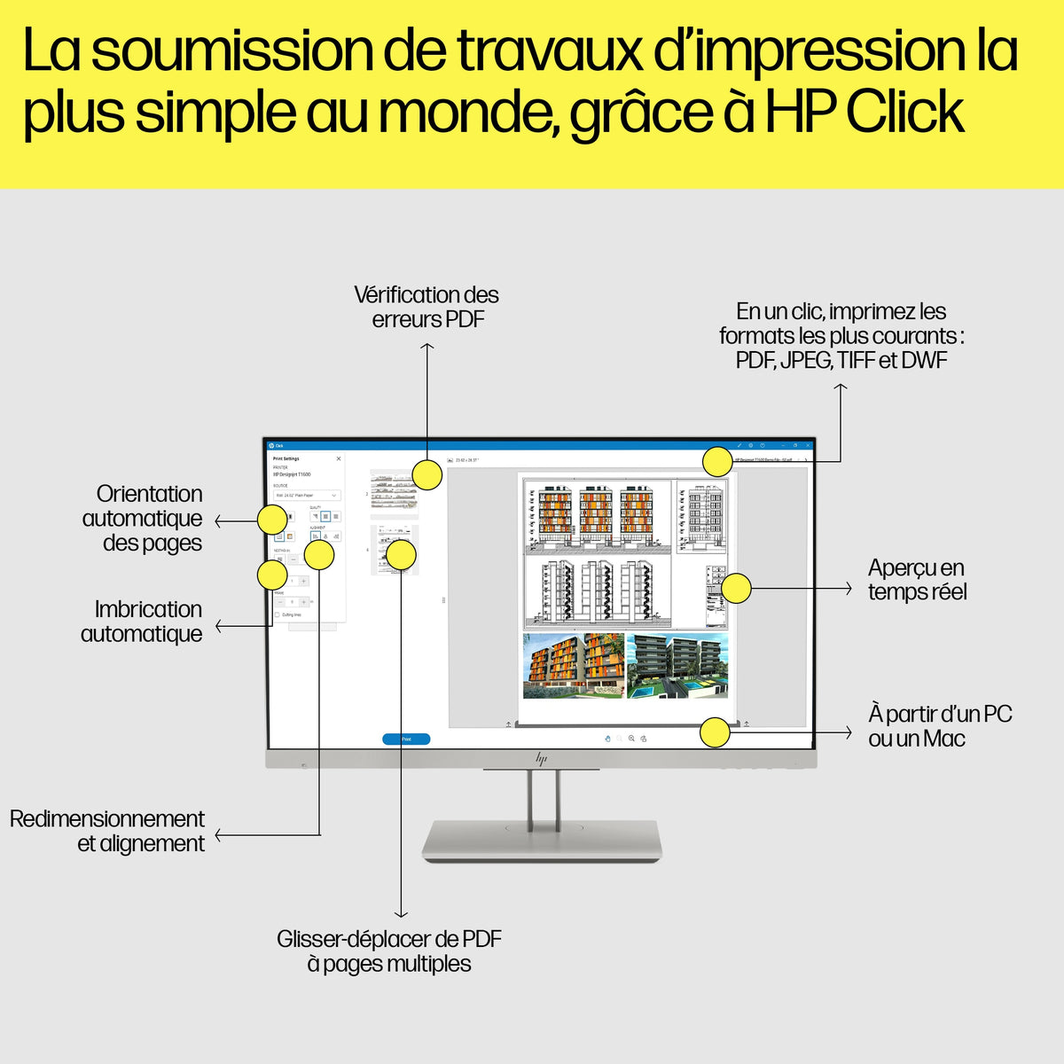HP DesignJet T1600 PostScript 36 pouces