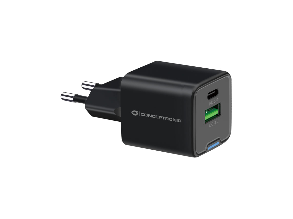 Conceptronic ALTHEA15B Chargeur Universel Secteur Charge Rapide, Noir