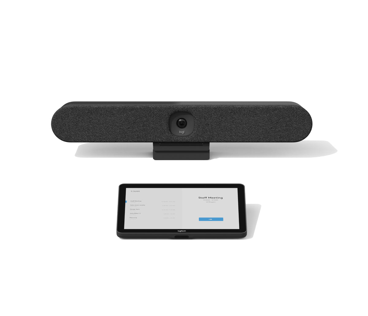 Logitech Tap IP Appliance Room Solutions, Pack de Visioconférence pour Petites Salles et Huddle, Array de 6 Micros