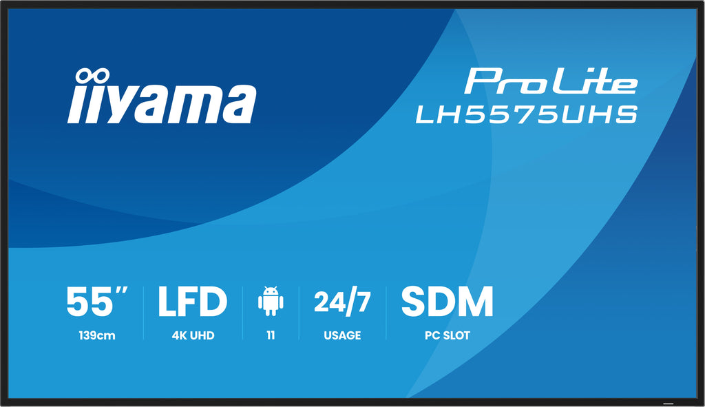 iiyama LH5575UHS-B2AG Écran d'affichage dynamique Écran plat de signalisation numérique 138,7 cm (54.6") LCD Wifi 500 cd
