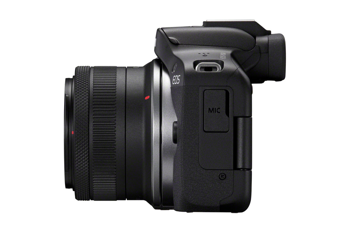 Canon EOS R50 Kit avec Objectif RF-S 18-45mm F4.5-6.3 IS STM, 24,2 MP CMOS, Noir