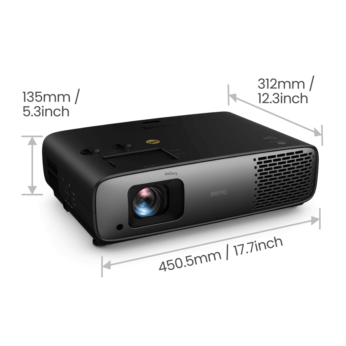 BenQ W4100i Projecteur DLP UHD 4K 3200 ANSI Lumens, Compatibilité 3D, Noir