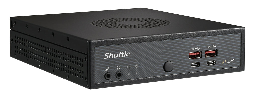 Shuttle Slim AI PC DN11H9 Intel Core Ultra 9 185H, Intel Arc Graphics, 4x 2.5 Gbit LAN, VESA