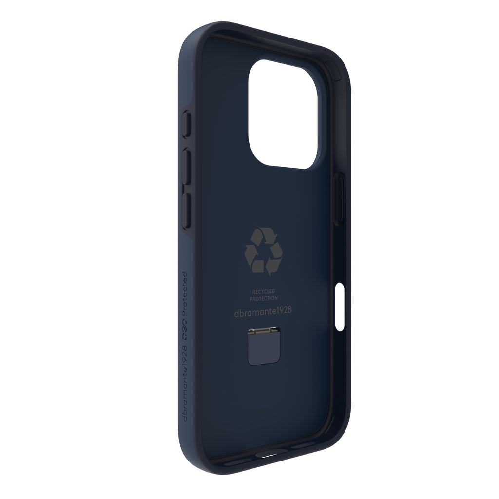 dbramante1928 Iceland Ultra D3O MS Kick Coque de Protection pour iPhone 16 Pro 6.3", Bleu