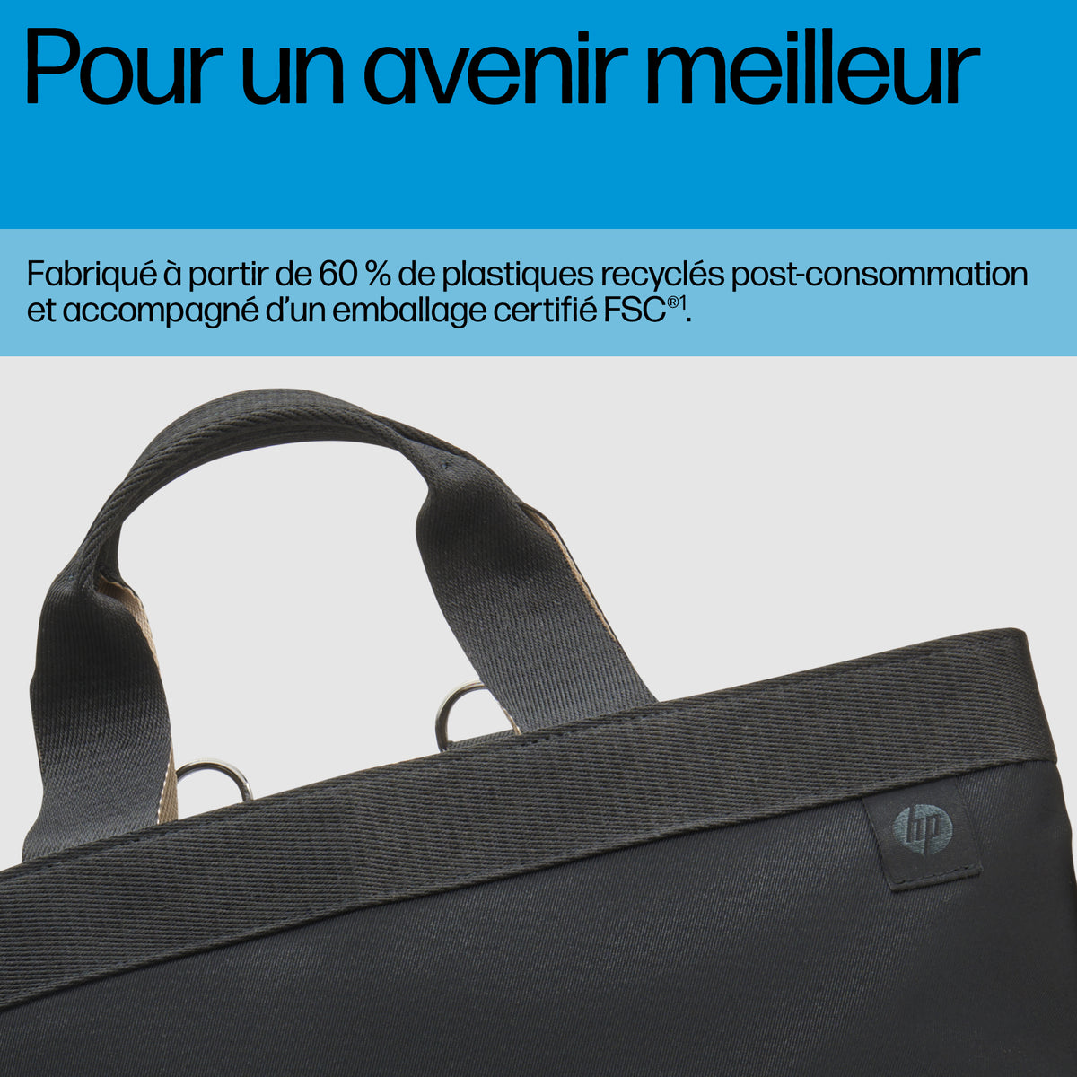 HP Sac à Dos Convertible pour Ordinateur Portable 14 pouces, 18L, Noir
