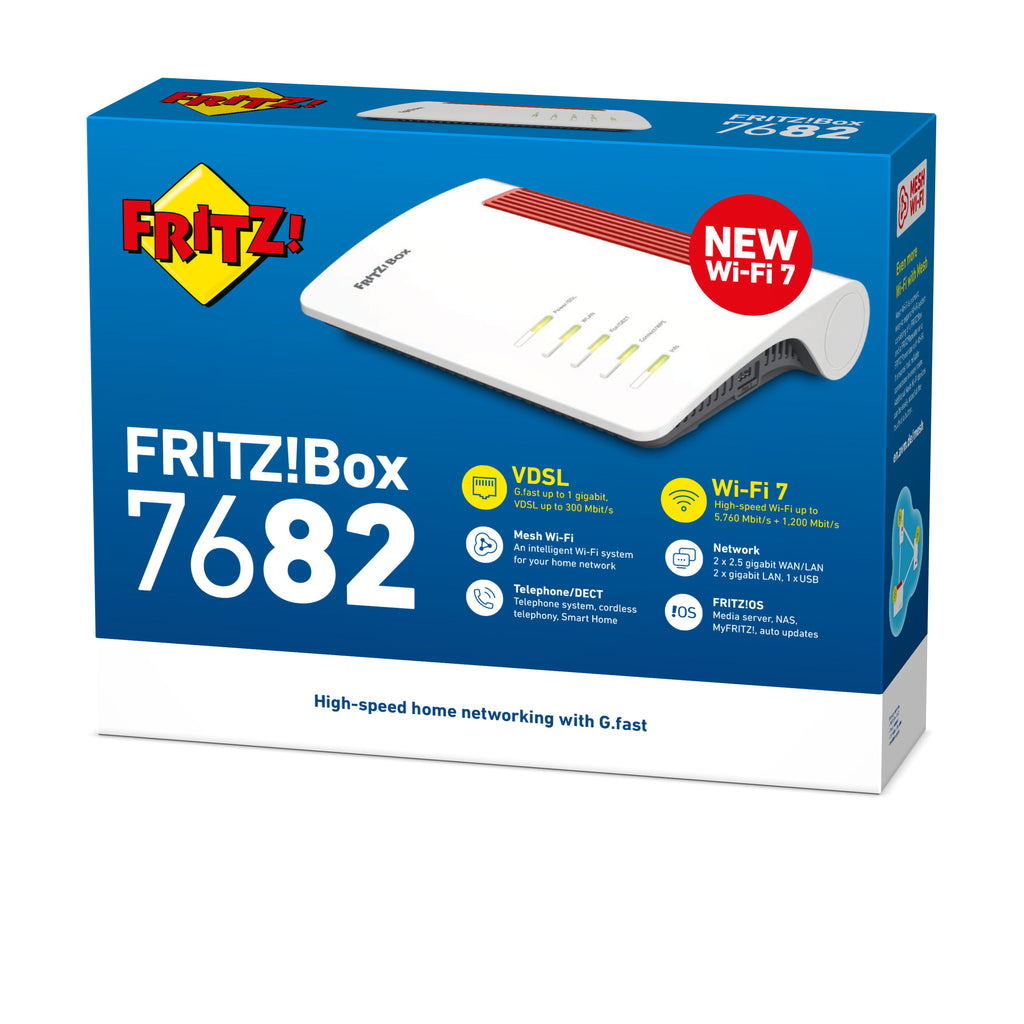 Box 7682 routeur sans fil 2.5 Gigabit Ethernet Bi-bande (2,4 GHz / 5 GHz) Blanc