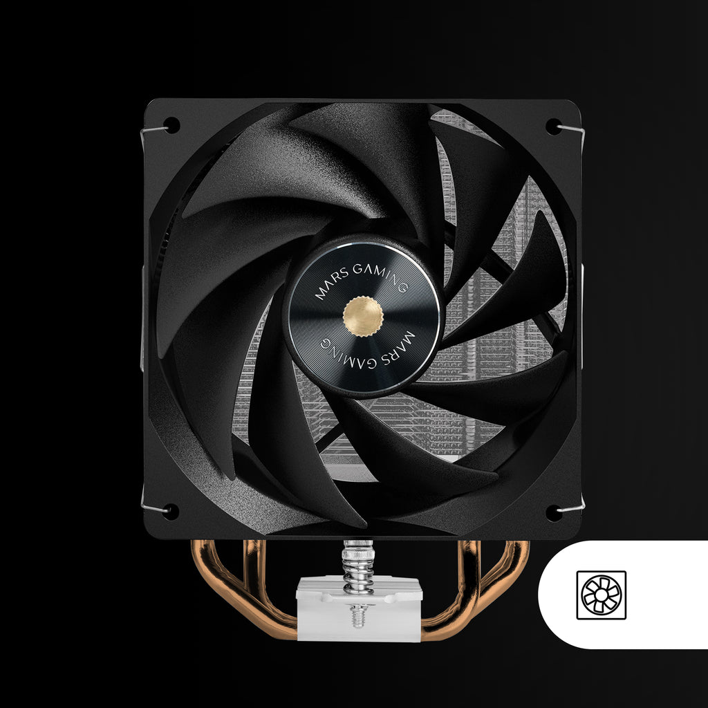 Mars Gaming MCPU-X4 Processeur Refroidisseur d'air 12 cm Noir 1 pièce(s)