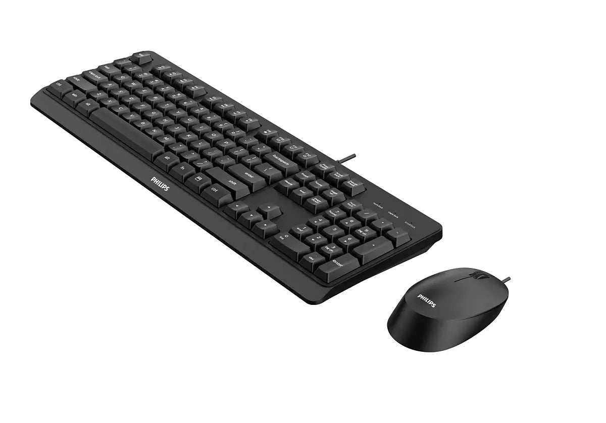 Philips 2000 series SPT6207BL/00 clavier Souris incluse Universel USB QWERTY Anglais Noir