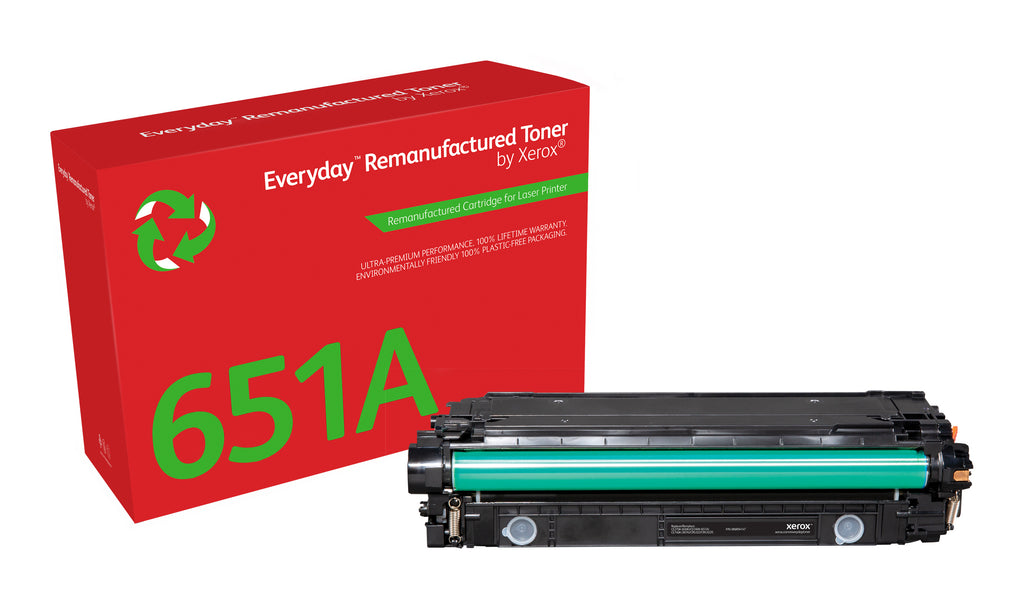Toner remanufacturé Noir Everyday™ de Xerox compatible avec HP 651A 650A 307A (CE340A/CE270A/CE740A), Capacité standard