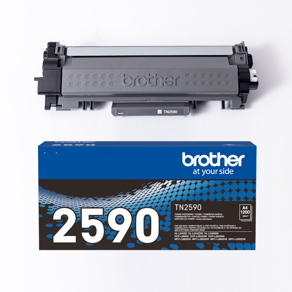 Brother TN-2590 Cartouche de Toner Originale, Noir