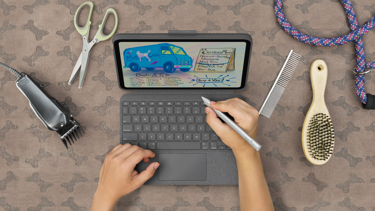 Logitech Crayon Stylet Numérique, Argent