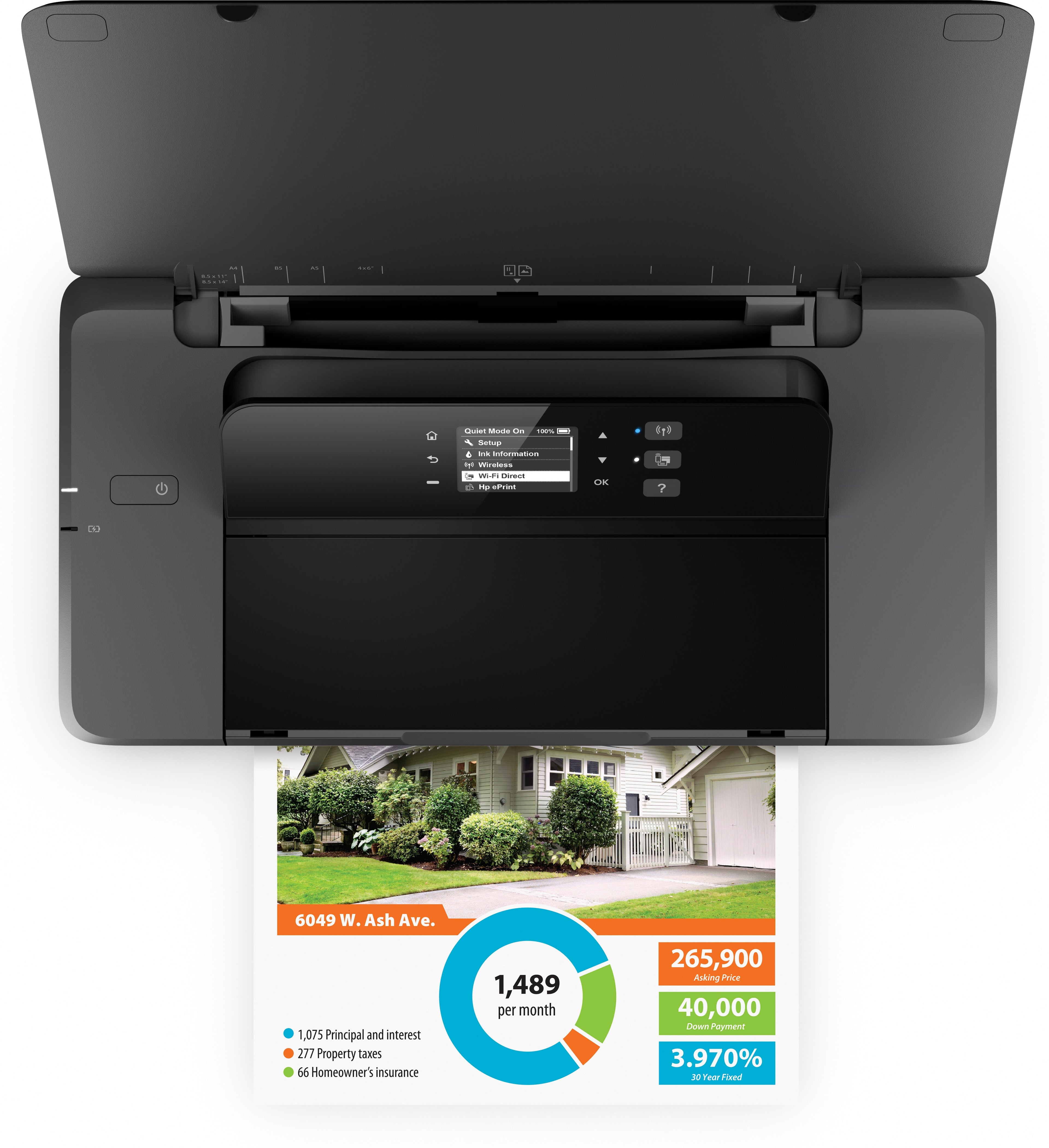 HP Officejet 200 Mobile Sans fil Couleur Imprimante