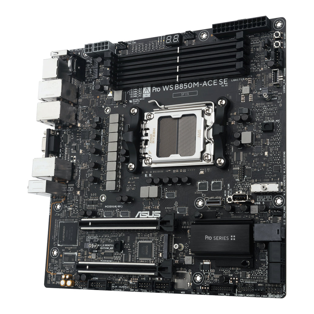 ASUS PRO WS B850M-ACE SE AMD B850 Emplacement AM5 micro ATX