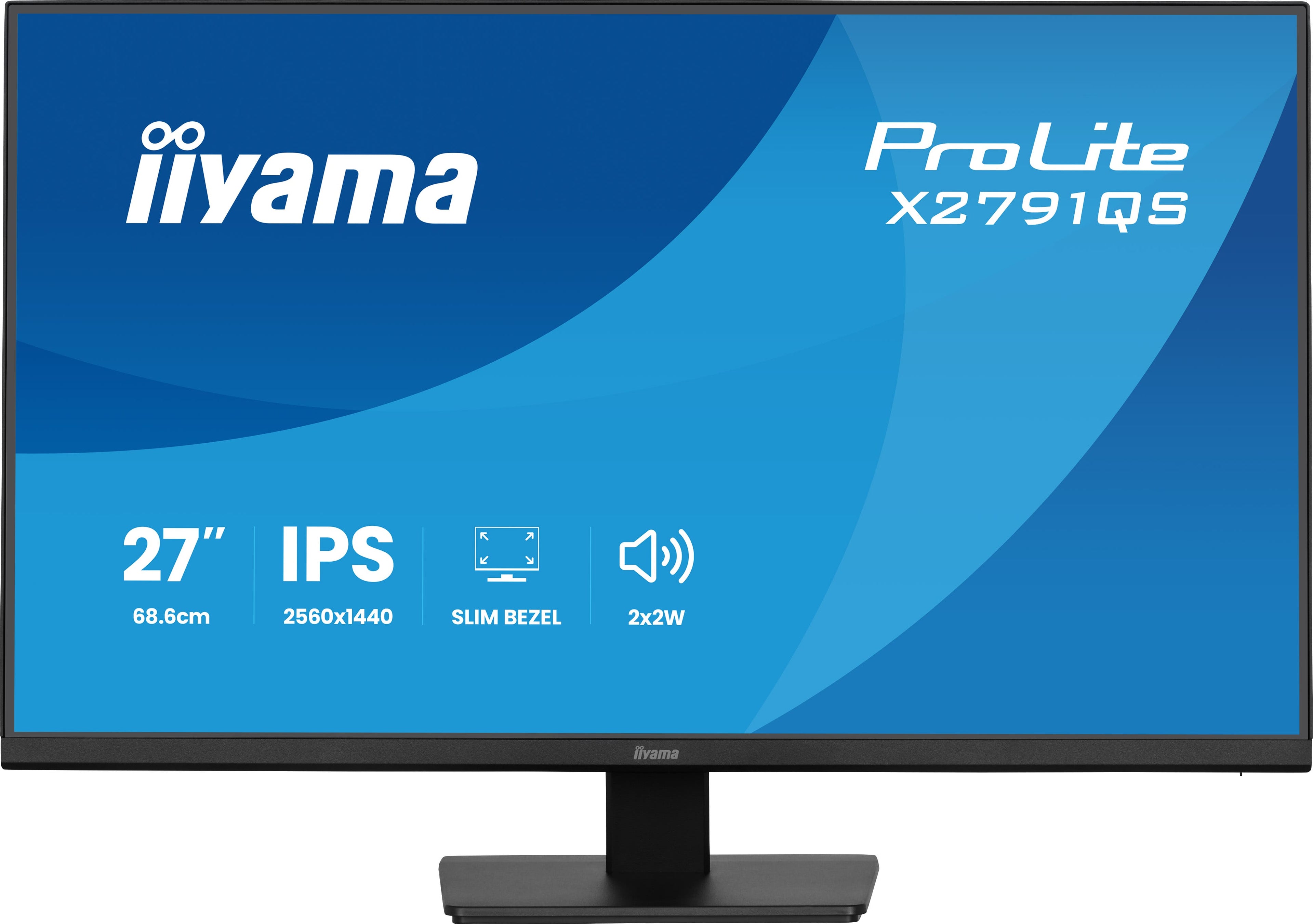 iiyama ProLite X2791QS-B1 écran plat de PC 68,6 cm (27") 2560 x 1440 pixels Quad HD LED Noir