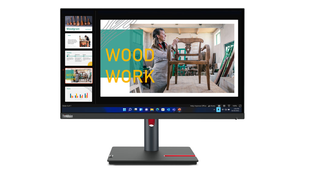 Lenovo ThinkVision P24q-30 écran plat de PC 60,5 cm (23.8") 2560 x 1440 pixels Quad HD LED Noir